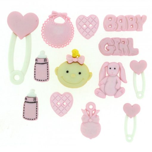 baby girl buttons
