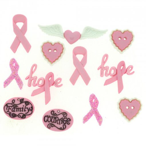 Courage and hope cancer buttons