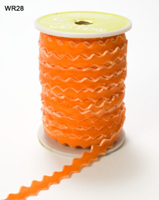 orange velvet ricrac ribbon trim