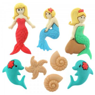 Splish Splash Mermaid Buttons