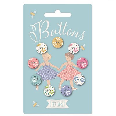 Tilda's Meadow Basics Small Fabric Buttons Matches perfectly with all Tilda's fabric lines.