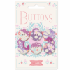 Tilda's Plum Garden Fabric Buttons