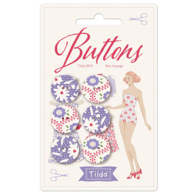 Tilda Bon Voyage Button Pack