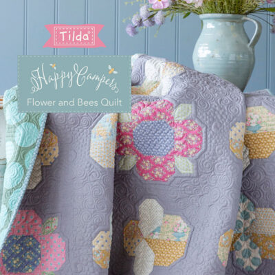 Tilda Happy Campers Flowers and Bees Quilt Kit